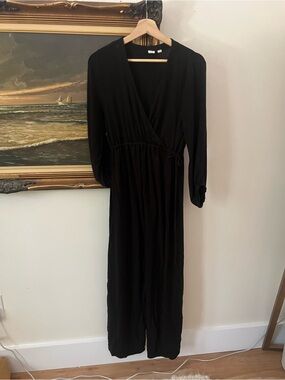 GAP Maternity Romper Wrap-Style Wide Leg